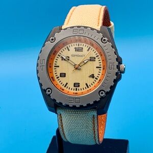 ISPROUT Men’s Field Quartz Wristwatch Biodegradable Japan Movt Works New Battery